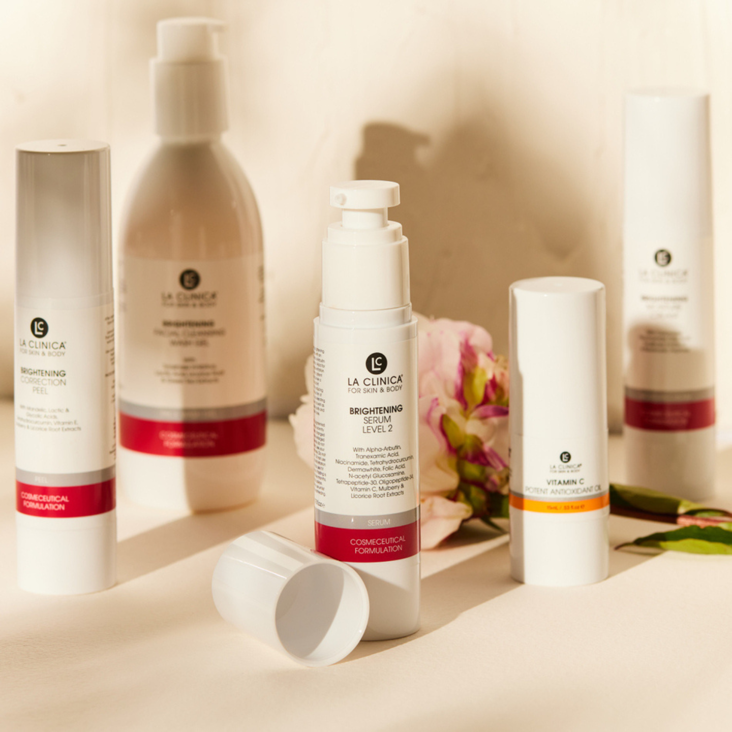 La Clinic's brightening products styles with the 30% potent anti-oxidant oil